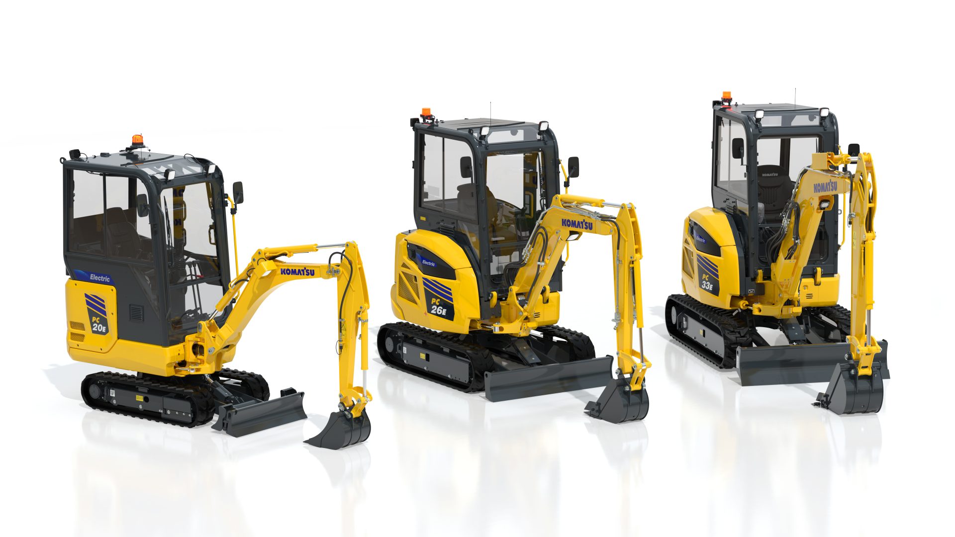 kOMATSU presenterà a Bauma anche tre nuovi mini elettrificati