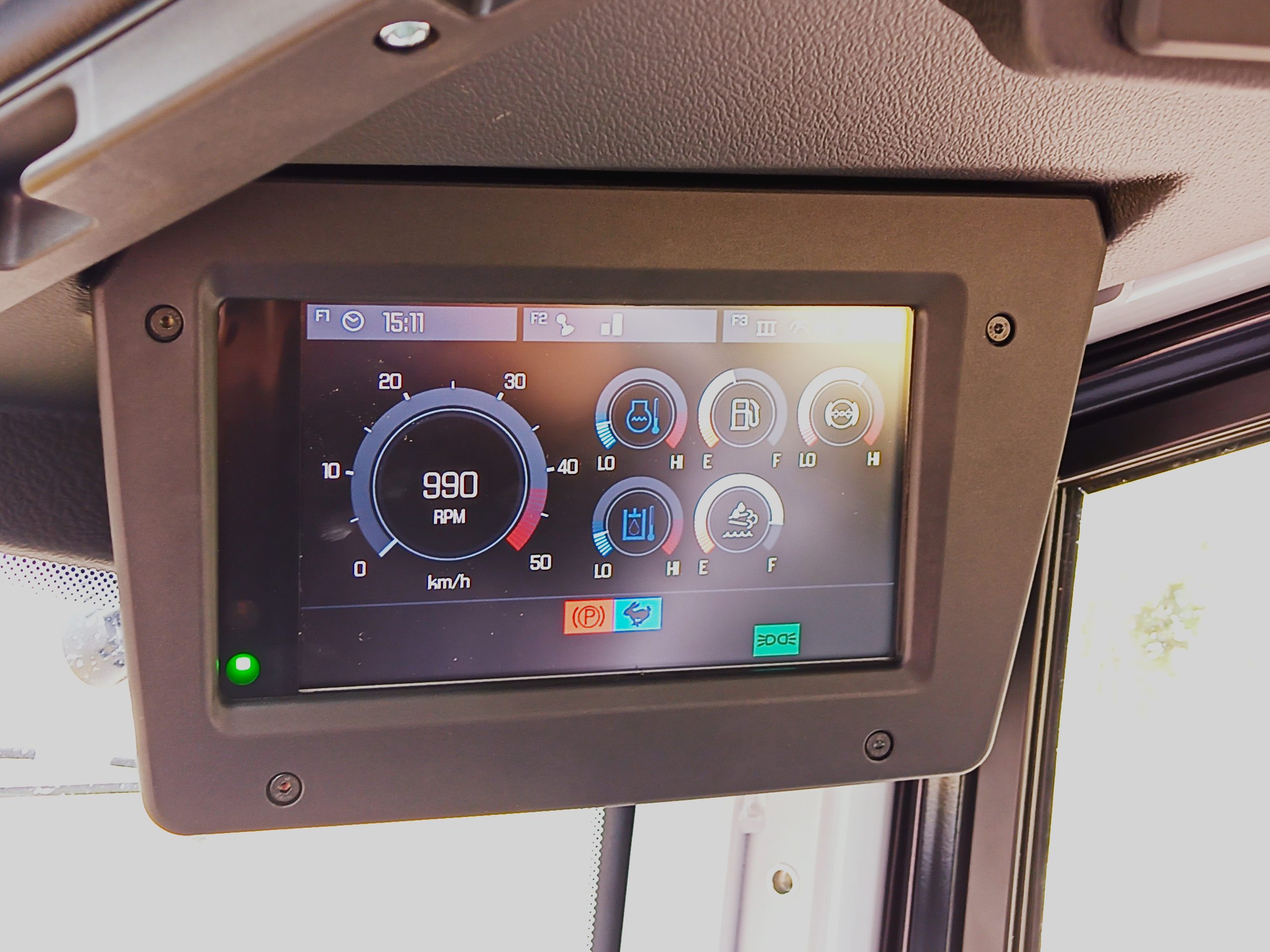 L'ergonomia della cabina della WL95 tiene conto delle effettive manovre dell'operatore