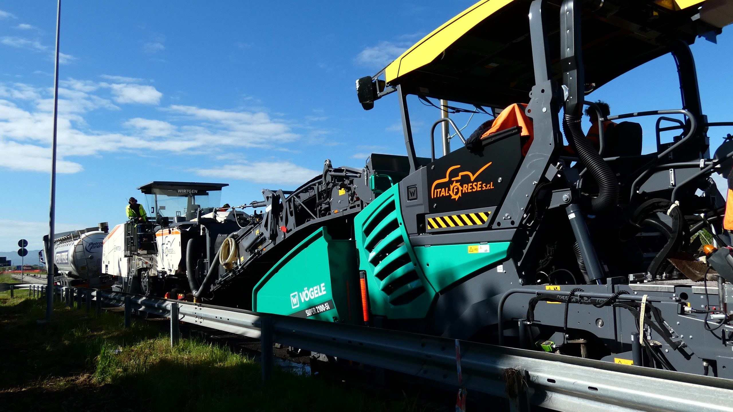 Il treno di riciclo di ITALFRESE vede solo macchine WIRTGEN