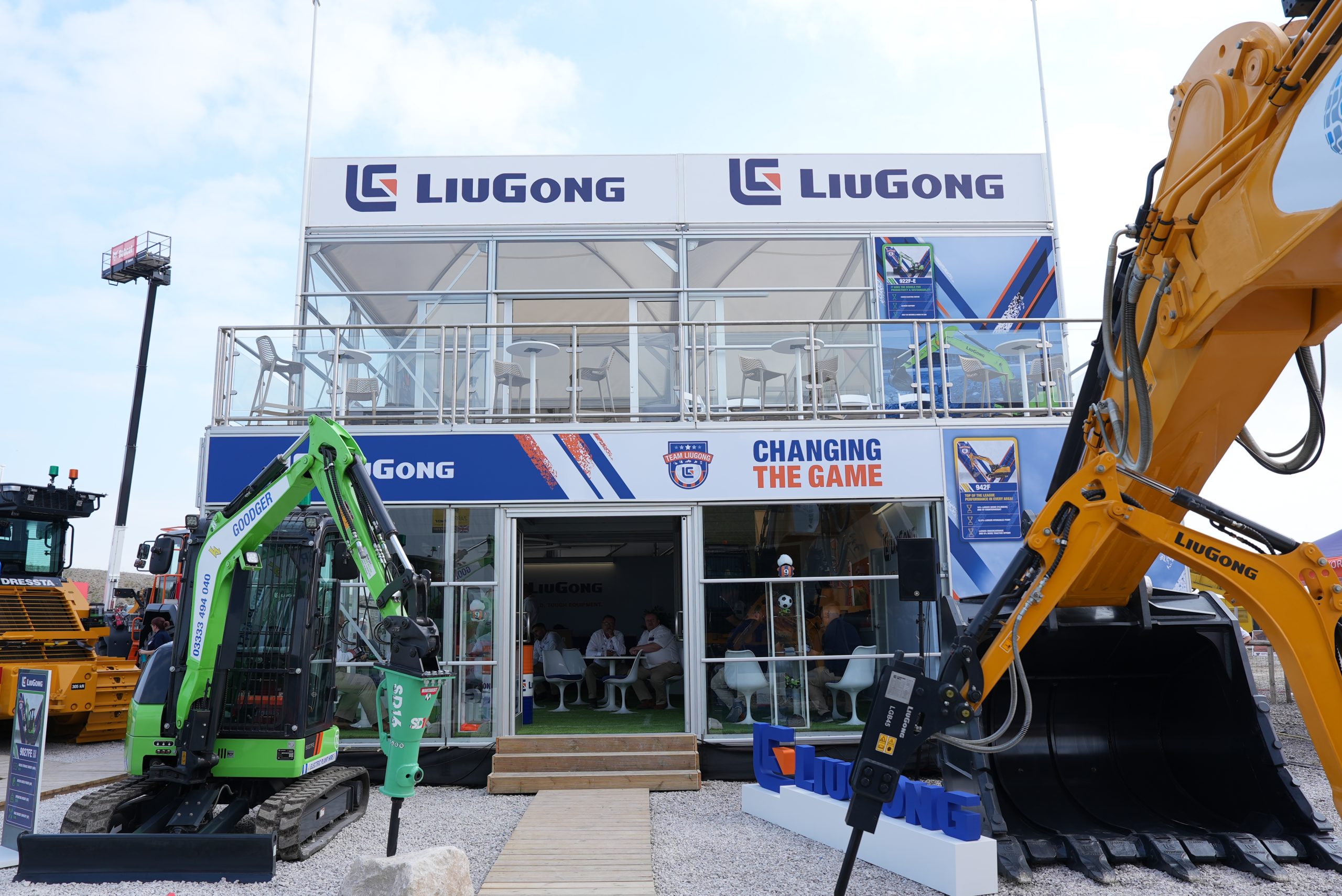 LIUGONG ha una forte presenza in UK rimarcata dallo stand di Hillhead