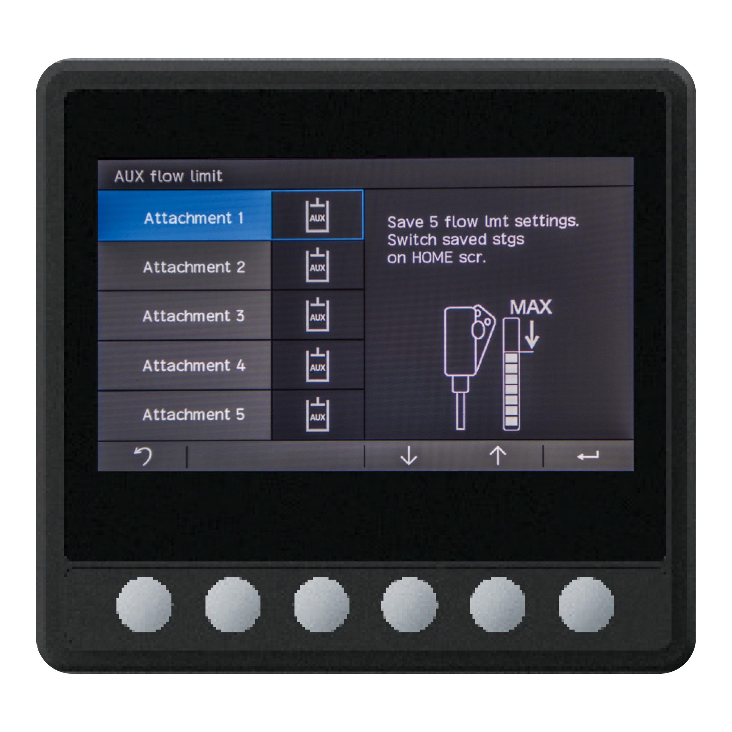 YANMAR ha migliorato il display LCD dei nuovi ViO30-7 e ViO35-7