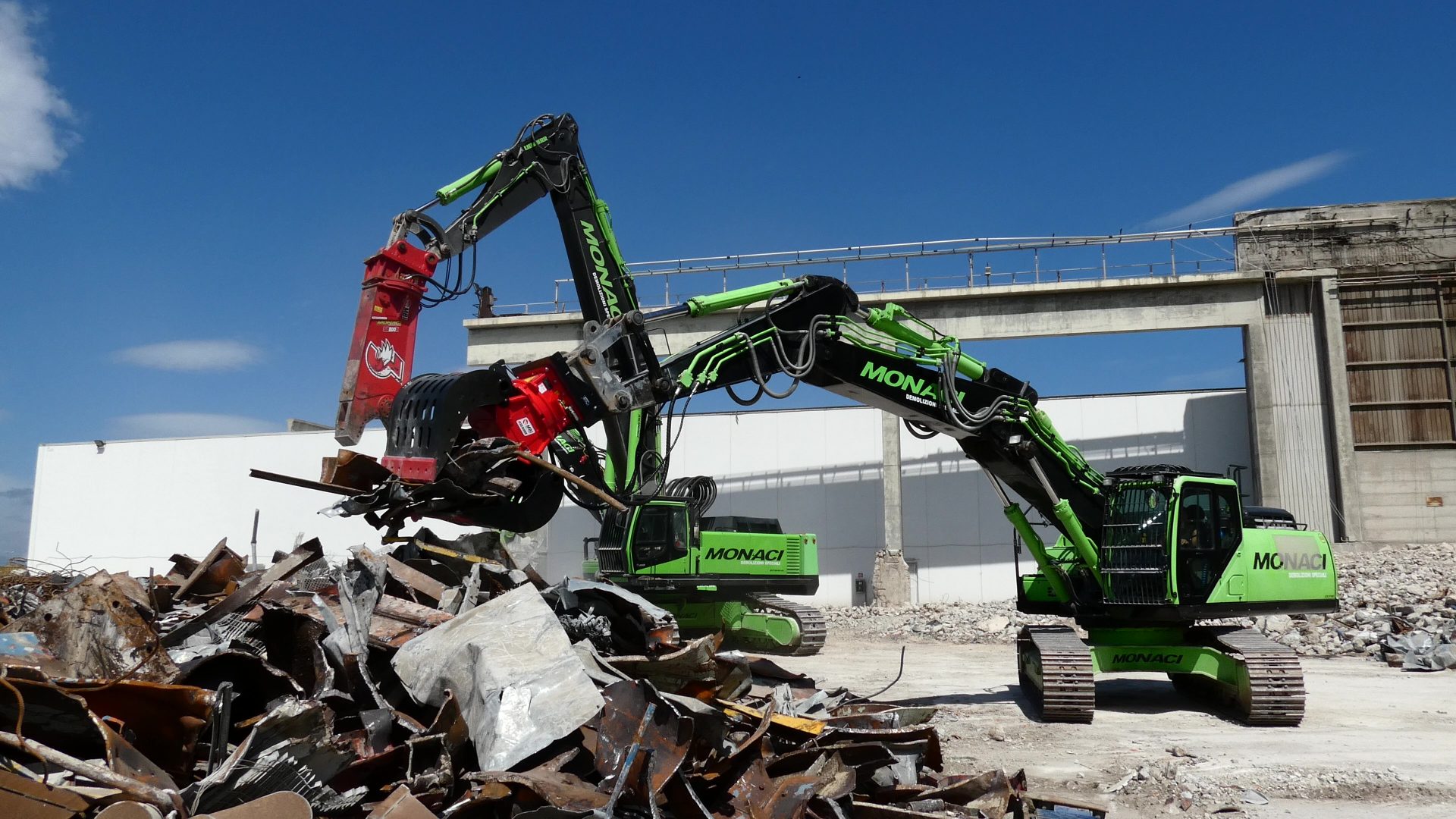 Monaci Demolizioni ha utilizzato per la prima volta la MSG 1500R nel cantiere di Livorno