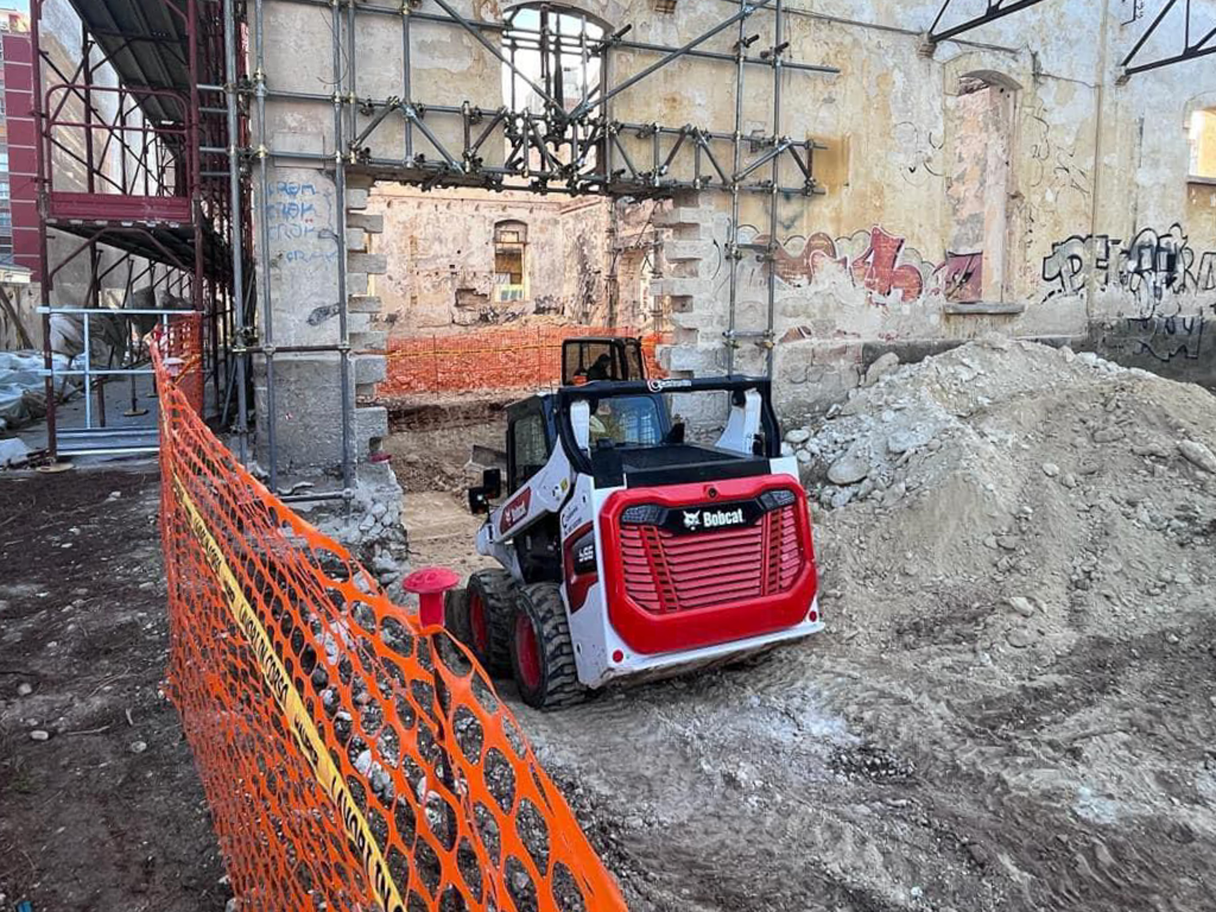 Bobcat ha risolto i problemi operativi del cantiere della Caserma Rossani